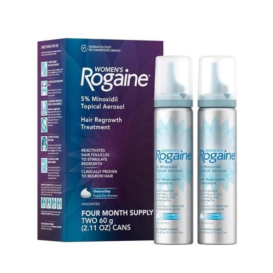 Rogaine for men minoxidil 5% Foam 4 Months supply [Exp: 09/2027]