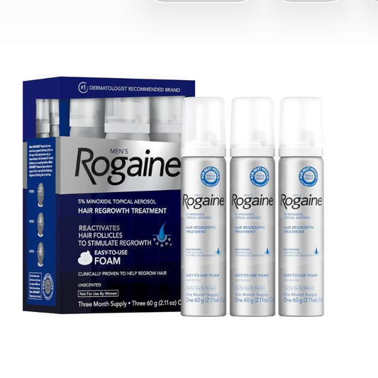 Rogaine for men minoxidil 5% Foam 3 Months [Exp: 09/2027]